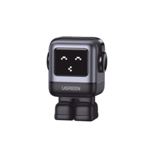 15550b Cargador Mini GaNRobot 30W serie UNO | 1 USB-C de Carga Rápida | Tecnología GaN II | Multiprotocolo PD/QC/SCP/FCA | Carga Inteligente | Pantalla LED | Zapato Magnético Extraíble | Thermal Guard | Color Negro.