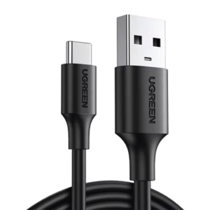 20884 Cable USB-A a USB-C | 2 Metros | Carga y Sincronización de Datos | Carga Rápida 60W | Datos 5 Gbps | QC 3.0/2.0 | FPC | AFC | Protección Integrada | Duradero y Flexible| Caja ABS | Cubierta de TPE | Color Negro.