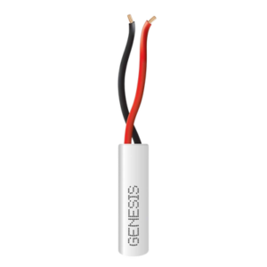 Bobina de 305 Metros (1000 Pies) de Cable / 2 x 22 AWG / Color Blanco / Riser / Para Sistemas de Intrusión y Automatización