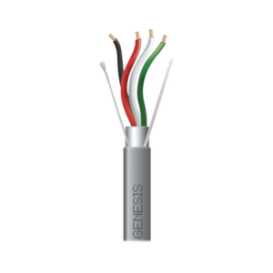 Carrete de 305 Metros (1000 Pies) / Cable 4 x 18 AWG / Color Gris / Blindado / Riser / Aplicaciones de Audio Control de Acceso y Automatización