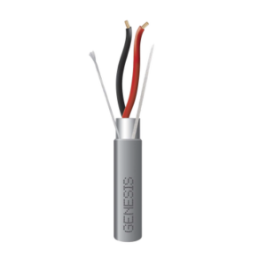 Carrete de 305 Metros (1000 Pies) de Cable / 2 x 16 AWG / Riser / Blindado / Tipo CMR-CL3R-FPLR-FT4 / Color Gris / Aplicaciones de Alarmas de Intrusión/Control de Acceso/ Automatización / Interfonos y Tv Porteros
