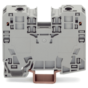 285-135 Borna de Paso, 35 mm², POWER CAGE CLAMP, 125 A, 1000 V, Montaje Carril DIN 35x15, Gris, Para Conductores 6-35 mm², Conectores Laterales, Marcaje Lateral
