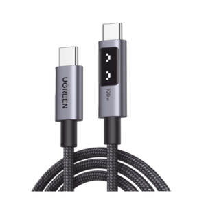 35501 Cable USB-C a USB-C | 1 Metro | Carga Rápida de hasta 100W | Transferencia de datos 480 Mbps | PD3.0 | QC4.0/3.0/2.0 | FPC | AFC | Protección Integrada| Caja de Aluminio | Nylon Trenzado | Amplia Compatibilidad | Color Negro.