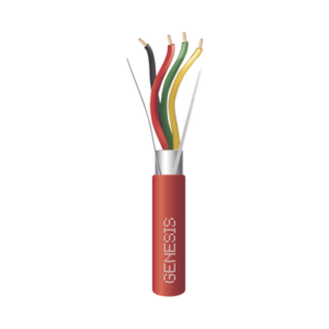 4403-5504 Bobina de 152 Metros (500 Pies) de Alambre / 4 x 18 AWG / Riser / Blindado / Tipo FPLR / Color Rojo / Para Aplicaciones en Sistemas de Detección de Incendio y Sistemas de Evacuación