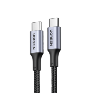 70429 Cable USB-C a USB-C | 2 Metros | Carga Rápida de hasta 100W | Transferencia de datos 480 Mbps | PD3.0 | QC4.0/3.0/2.0 | FPC | AFC | Protección Integrada| Caja de Aluminio | Nylon Trenzado | Amplia Compatibilidad | Color Negro.