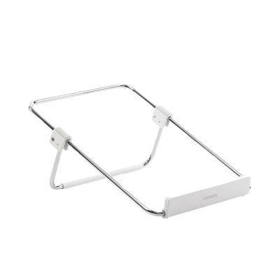 80348 Soporte para Laptop / Plegable / Ajustable de 87 a 131 mm / Amplia compatibilidad 11''-16'' / Capacidad de carga 20 KG / Antideslizante / Ultra Ligero / Metal / ABS / Silicona / Color Plata