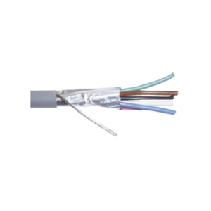 9290 Cable Calibre 22, CMR, 6 Conductores, Blindado, 305 Metros (1000 Pies), Color Gris
