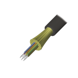 Cable de Fibra Óptica de 4 Hilos, Interior/Exterior, Tight Buffer, No Conductiva (Dieléctrica), Plenum, Monomodo OS2, 1 Metro (3.28 Pies)