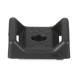 abmt-a-c20 Sujetador Para Cable, con Adhesivo, 28.5 x 28.5 mm (1.12 in x 1.12 in), Color Negro, Paquete de 100pz