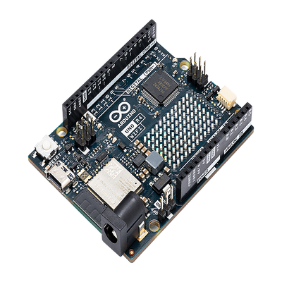 abx-00087 Placa de Desarrollo Arduino UNO R4 WiFi / Microcontrolador 32-bit RA4M1 Arm Cortex-M4 48 MHz / ESP32-S3 WiFi 4 y Bluetooth 5 / 256 kB Flash + 32 kB SRAM / Matriz LED 12x8 / DAC 12-bit / Compatibilidad Shields UNO