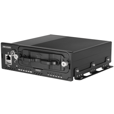 ae-mn5043m12 NVR Móvil de 4 Canales de 2 Megapixel / 4 Puertos PoE & 4 Vía Switch / 2 Bahías de Disco Duro / Incluye Modulo GPS