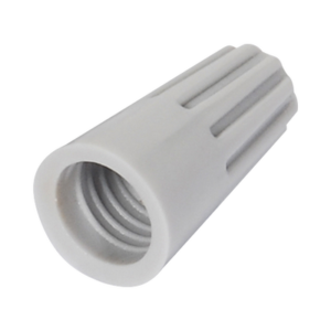 Capuchón roscable / 18 AWG / Gris / Paquete de 25 piezas.