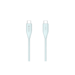 Cable de Carga USB-C a C 1 Metro (3.28 Pies) / Tecnología GaN (Nitruro de Galio / Fast-Charging / Potencia 60W / Velocidad Transferencia 480 Mbps / Material Silicona No Tóxica / Conector Aluminio Anodizado