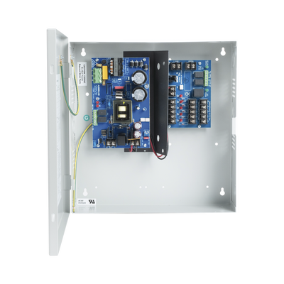al-600-ulm Fuente de Poder con Respaldo, 12 o 24 Vcc, 6 A, 72 W, 5 Salidas, Entrada 115 Vca, Para Control de Acceso y CCTV