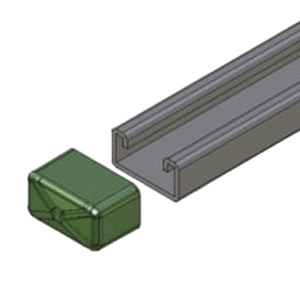 anc-hs01 Remate Cuadrado para Unicanal 4X2.