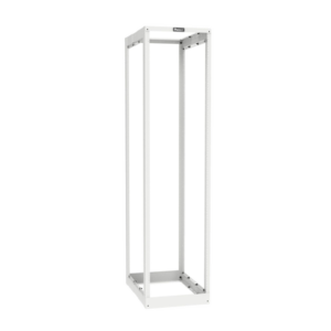 ar4pwh Rack de Cuatro Postes Estándar de 19", Rieles Roscados #12-24, Profundidad Ajustable de 23 a 42 in, 45 Unidades de Rack, Color Blanco