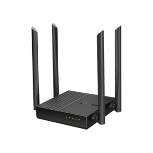 archerc64 Router Inalámbrico AC 1200 / Doble Banda MU-MIMO / 1 puerto WAN 10/100/1000 Mbps / 4 puertos LAN 10/100/1000 Mbps / Compatible con EasyMesh / Administración Web o App Tether