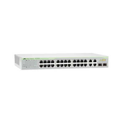 at-fs750-28-10 Switch WebSmart de 24 puertos 10/100 Mbps + 2 puertos 10/100/1000 Mbps + 2 SFP Gigabit Combo