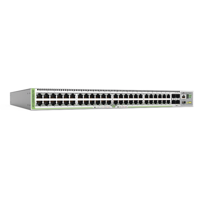 at-gs980mx-52-10-1 Switch Apilable L3 lite, 48 puertos 10/100/1000-T, 4 puertos SFP+ 10G
