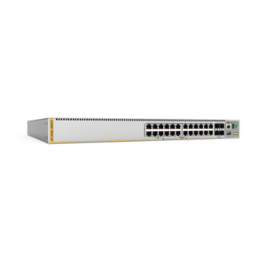 Switch Inteligente Empresarial para Distribución,  PoE+, Stackable, Capa 3, 24 puertos Gbps + 4 puertos SFP+ 10 G, 740 W, Doble fuente PSU, Serie x530L