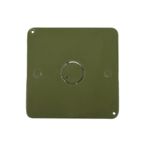 Tapa  para Caja Cuadrada de 1/2" para instalaciones con tubería PVC Conduit pesado.