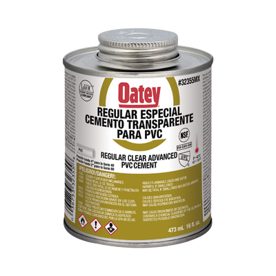 atup16pe Pegamento / Cemento Claro de 473 ml para Tubo Conduit PVC Pesado.