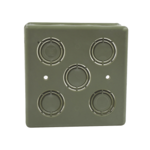 Caja Cuadrada  de 1/2" - 3/4" para PVC Conduti Pesado.