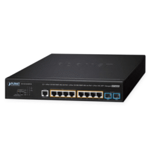avs-4210-8hp2x Switch AV Administrable Capa 2/ Compatible con Dante / 4 Puertos Gigabit PoE++ 802.3bt 95W + 4 Puertos Gigabit PoE+ 802.3at 32W + 2 Puertos 10G SFP+ / Presupuesto PoE 240W / Dual UI Pro AV y Standard / Compatibilidad Dante y NDI / Fanless / VLAN Routing I