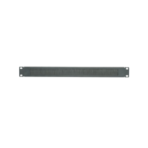 br1b Tapa Ciega para Rack de 19in, Tipo Cepillo de Nylon, para Paso de Cables y Mejor Manejo Térmico, Color Negro, 1 UR