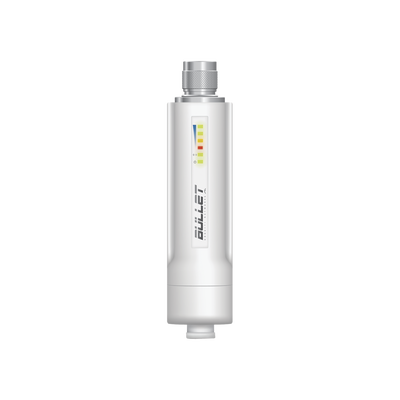 bulletm2-hp Radio airMAX Bullet-M2HP, hasta 100 Mbps, frecuencia de 2 GHz (2412 - 2472 GHz), No incluye adaptador PoE