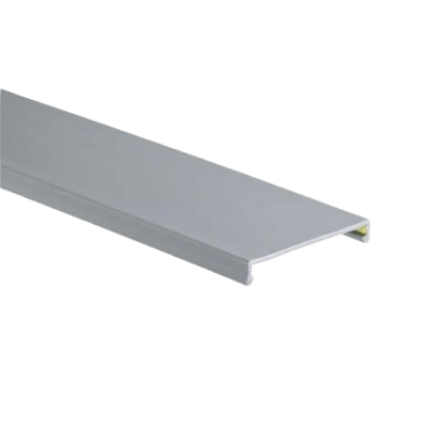 c-75lg6 Tapa para Canaleta Ranurada, de 23.9 de Ancho, 1830 mm de Largo, Color Gris