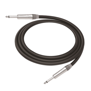 cgt-pm-pm-l-3m Cable de Audio | Plug 1/4 in a Plug 1/4 in Mono | Carcasa Cromada | Conectores Seetronic | Ideal para Instrumentos | Longitud 3m