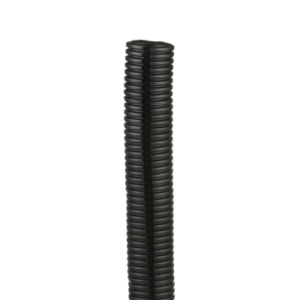 Tubo Corrugado Abierto para Protección de Cables, 1in (25.4 mm) de Diámetro, 30.5 m de Largo, Color Negro