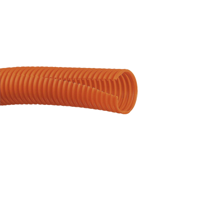 clt100f-c3 Tubo Corrugado Abierto para Protección de Cables, 1in (25.4 mm) de Diámetro, 30.5 m de Largo, Color Naranja