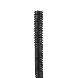 clt38f-c20 Tubo Corrugado Abierto para Protección de Cables, .38in (9.7 mm) de Diámetro, 30.5 m de Largo, Color Negro