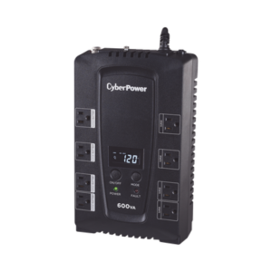 cp600lcd UPS de 600 VA/340 W, Topología Standby, Entrada 120 Vca NEMA 5-15P, Tipo Gabinete Compacto, Con 8 Tomas NEMA 5-15R