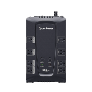 cp685avrg UPS de 685 VA/390 W, Topología Línea Interactiva, Entrada 120 Vca NEMA 5-15P, Tipo Gabinete Compacto, Con 8 Tomas NEMA 5-15R