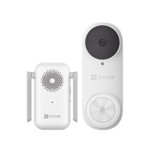 cs-db2kit Timbre con Cámara Wi-Fi (Doorbell) de Batería Recargable / Libre de Cables / Uso Exterior Con Protección (IP65) / Cámara 3 Megapíxel / Llamada a la App / Incluye Timbre Para Interior Con Timbres Seleccionables / Ranura