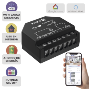cs-t35 Relevador Wi-Fi Inteligente / Ideal Para Control de Iluminación / 1 Salida para un Apagador / Control Remoto / Horarios Personalizados / Registro de Consumo