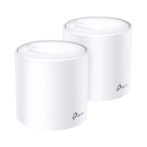 decox20-2pack Kit 2 Routers Inalámbricos MESH Interior para Hogar / Doble Banda Wi-Fi 6 AX1800 Mbps / 2 Puerto Gigabit WAN/LAN / 2 Antenas Internas / Administración Mediante la App Deco (iOS, Android) / Protección HomeShield