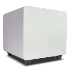 dfs12wt Subwoofer Activo de 12in | Diseño Down-Firing | 500W RMS | Recinto Sellado | Acabado Blanco