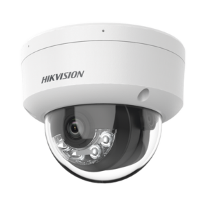[Dual Light] Domo IP 8 Megapixel (4K) / Lente 2.8 mm / 30 mts IR + 30 mts Luz Blanca / Micrófono Integrado / Antivandálico IK08 / ACUSENSE Lite / Exterior IP67 / H.265 / PoE / Micro SD