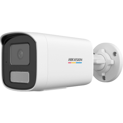[ColorVu 3.0 + MD 3.0] Bala IP 2 Megapixel / Lente 4 mm / 50 mts IR + 50 mts Luz Blanca / Micrófono Integrado / ACUSENSE Lite / Exterior IP67 / dWDR / PoE / Micro SD