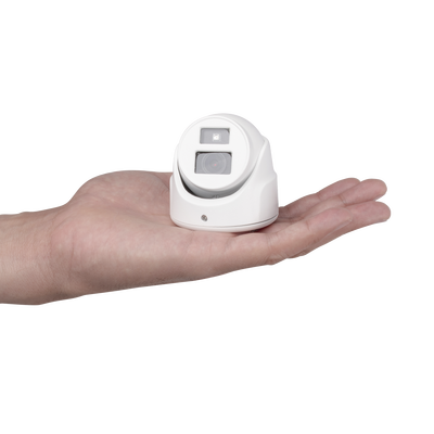 ds-2ce70d0t-itmfw Ultra Mini Turret TURBO 2 Megapixel (1080p) / Gran Angular / Lente 2.8 mm / 20 mts IR EXIR / Exterior IP67 / 4 Tecnologías (TVI / AHD / CVBS) / dWDR / Color Blanco