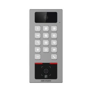 ds-k1t502dbwx-cqr Teclado con Lector Físico de QRs para Exterior Antivandálico IP65 & IK09 con función de Videoportero Multiapartamento / Tarjeta, Código QR, PIN o App HikConnect / Cámara 2 MP compatible con NVRs / Soporta b