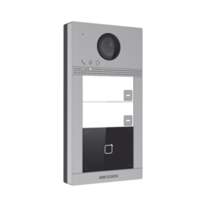 ds-kv8213-wme1c Videoportero IP 2 Megapixel / Llamada y Apertura Remota desde App Hik-Connect (requiere monitor) / PoE / Exterior IP65 + Antivandalico IK08 / 2 Departamentos / Apertura con Tarjeta / Soporta 2 Puertas y hasta 6 Monitores