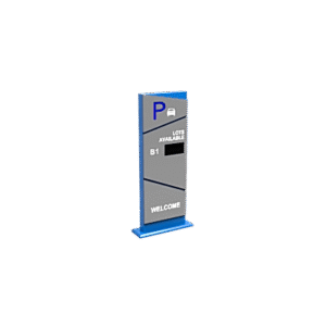 Pantalla Principal de Guía de Estacionamiento / 1 Módulo / Mensaje de Bienvenida / Uso con Aplicación de Guía de Estacionamiento