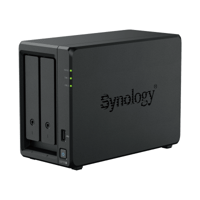 ds725 NAS Synology DiskStation DS725+ | 2 Bahías | Expandible hasta 7 Unidades | 2 Ranuras M.2 NVMe | Puerto 2.5GbE | Rendimiento 276 MB/s Lectura y 224 MB/s Escritura | Compatible con Unidad de Expansión DX525.