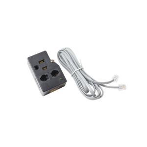 Protector para enchufe con salida única, circuito de 110 V/15 A, tornillo de retención, Telco RJ11 entrada/salida