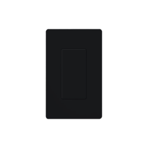 Placa ciega de pared color negro